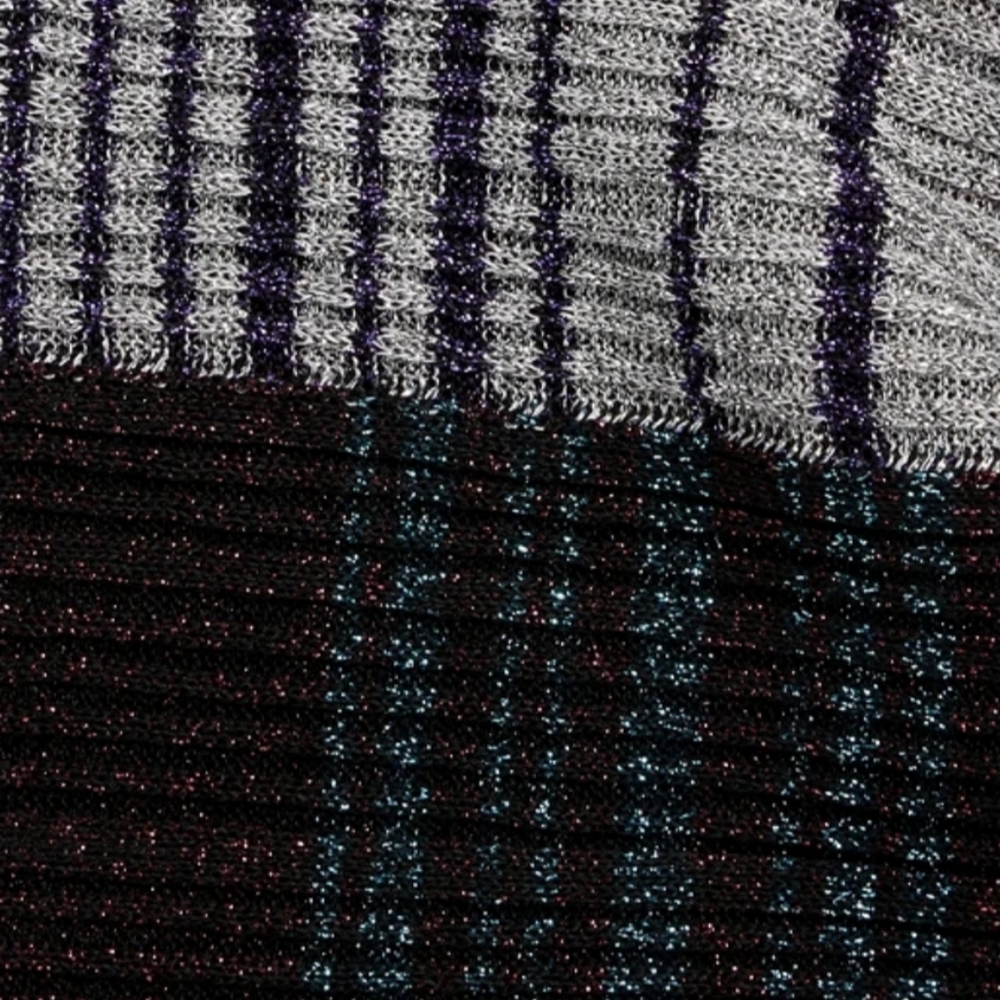 Missoni Metallic Ribbed Knit Bandana Scarf - Picture 3 of 14